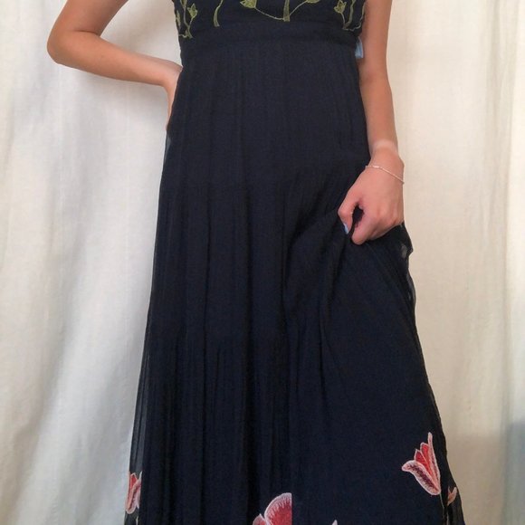 Embroidered Maxi Dress (New With Tag) - Picture 2 of 8